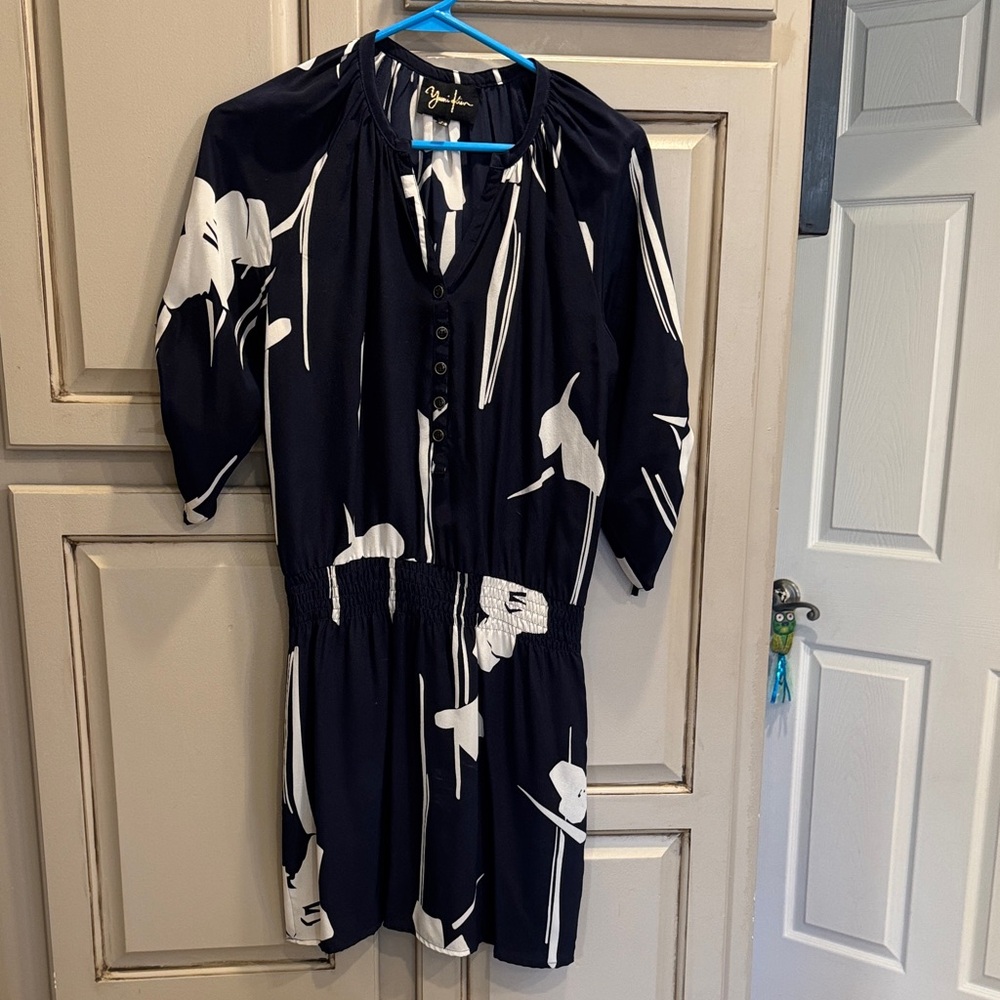 Yumi Kim Black and White Floral Dress